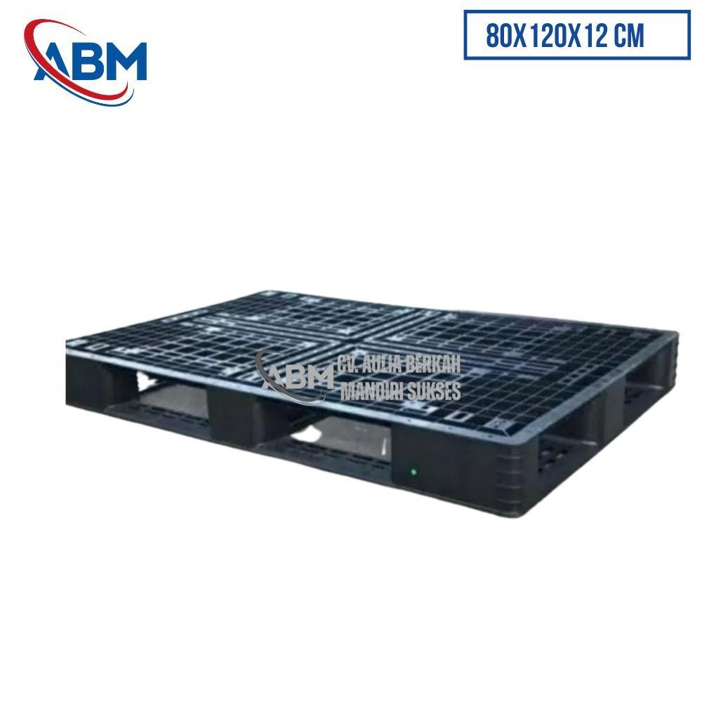

Pallet Plastik Ukuran 80x120x12 cm - ABMAS65 - Hitam