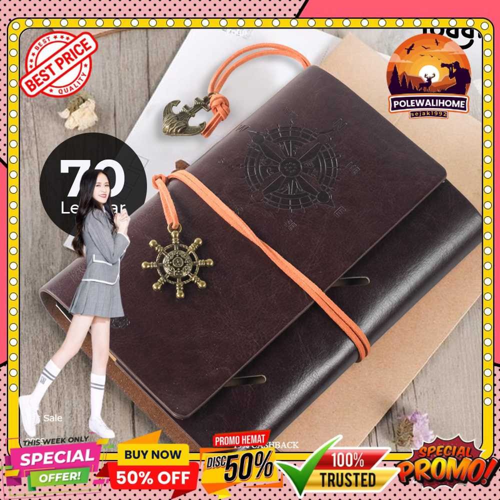 

Toddi Buku Jurnal Leather Notebook Diary A6 72GSM 140 Halaman Blank - 8005