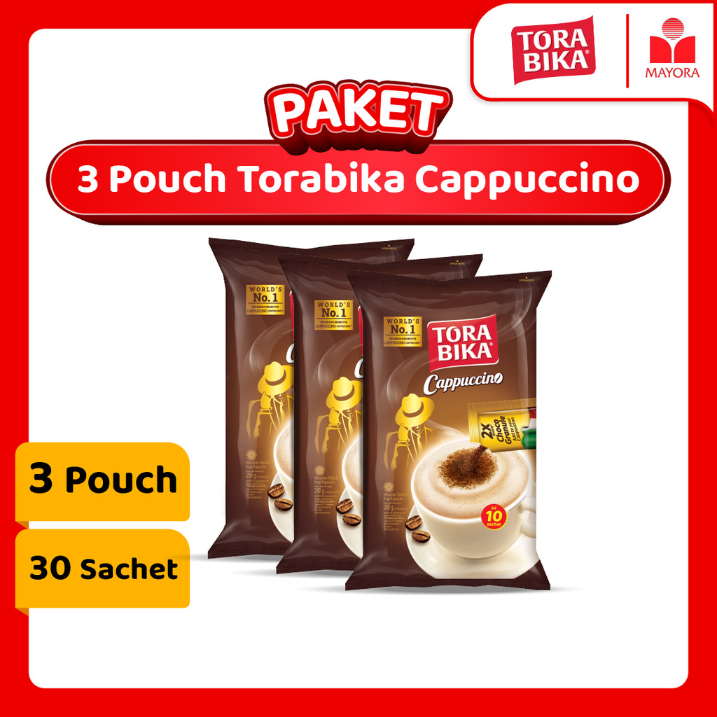 

Paket 3 Pouch Kopi Torabika Cappuccino