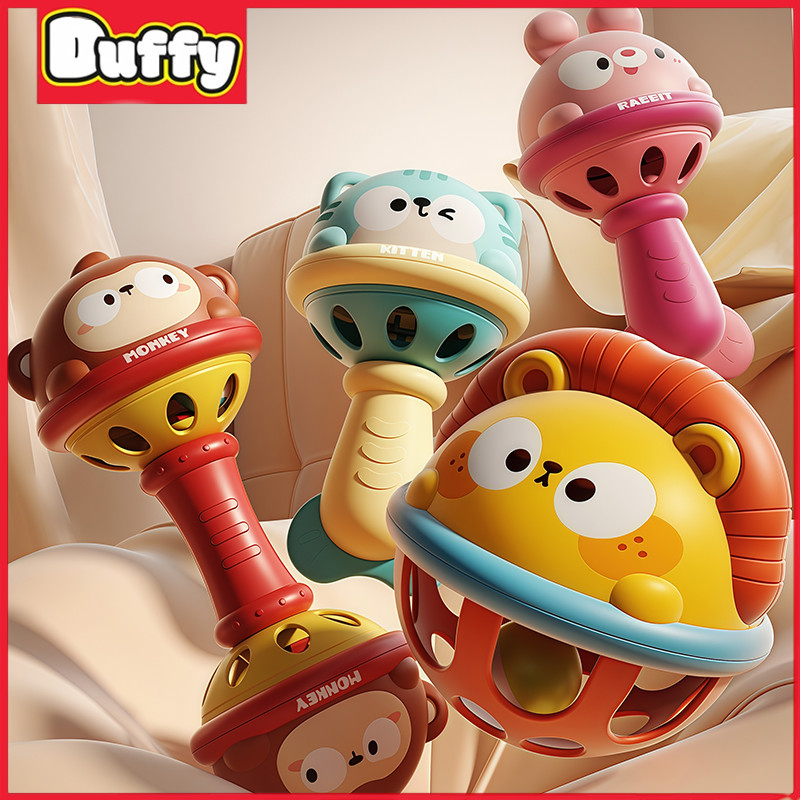 Duffy Toys Mainan Lonceng Kerincingan Bayi Mainan Teether Bayi Gigitan Tangan Pegangan Kerincingan