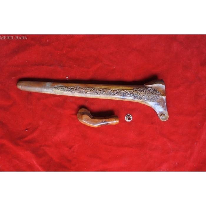 

warangka keris sandang walikat ukir kayu sawo KJM7878 antik pasti murah