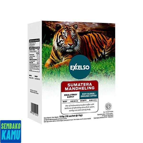 

Excelso Sumatera Mandheling 10 pcs x 10gr - Kopi