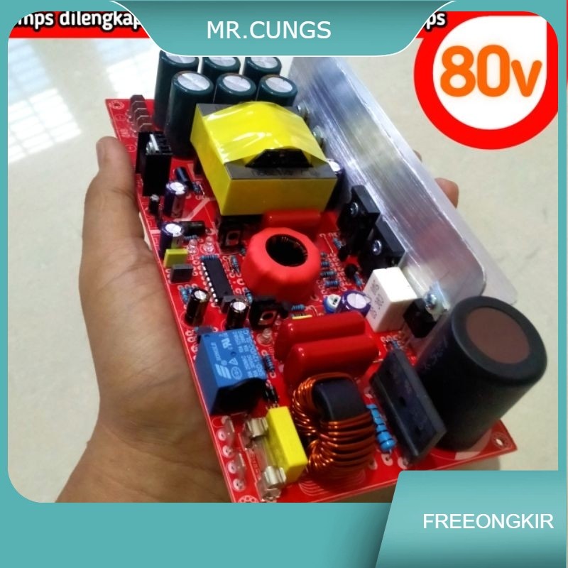 Power Supply Psu Smps HB ocp 20a Daya 2500watt ct 80volt halfbridge trafo suplay audio sound amplifi