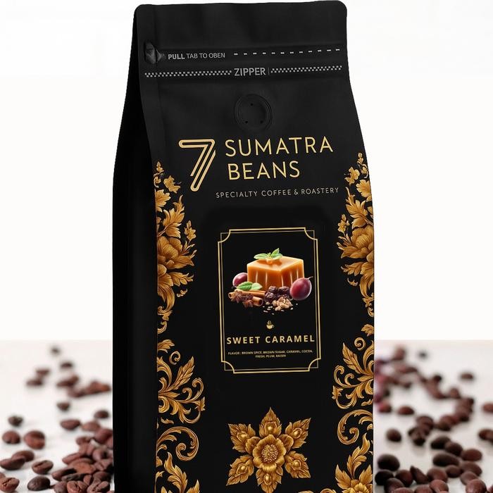 

Seven Sumatra Beans Sweet Caramel Specialty Coffee 100% Arabica 200gr