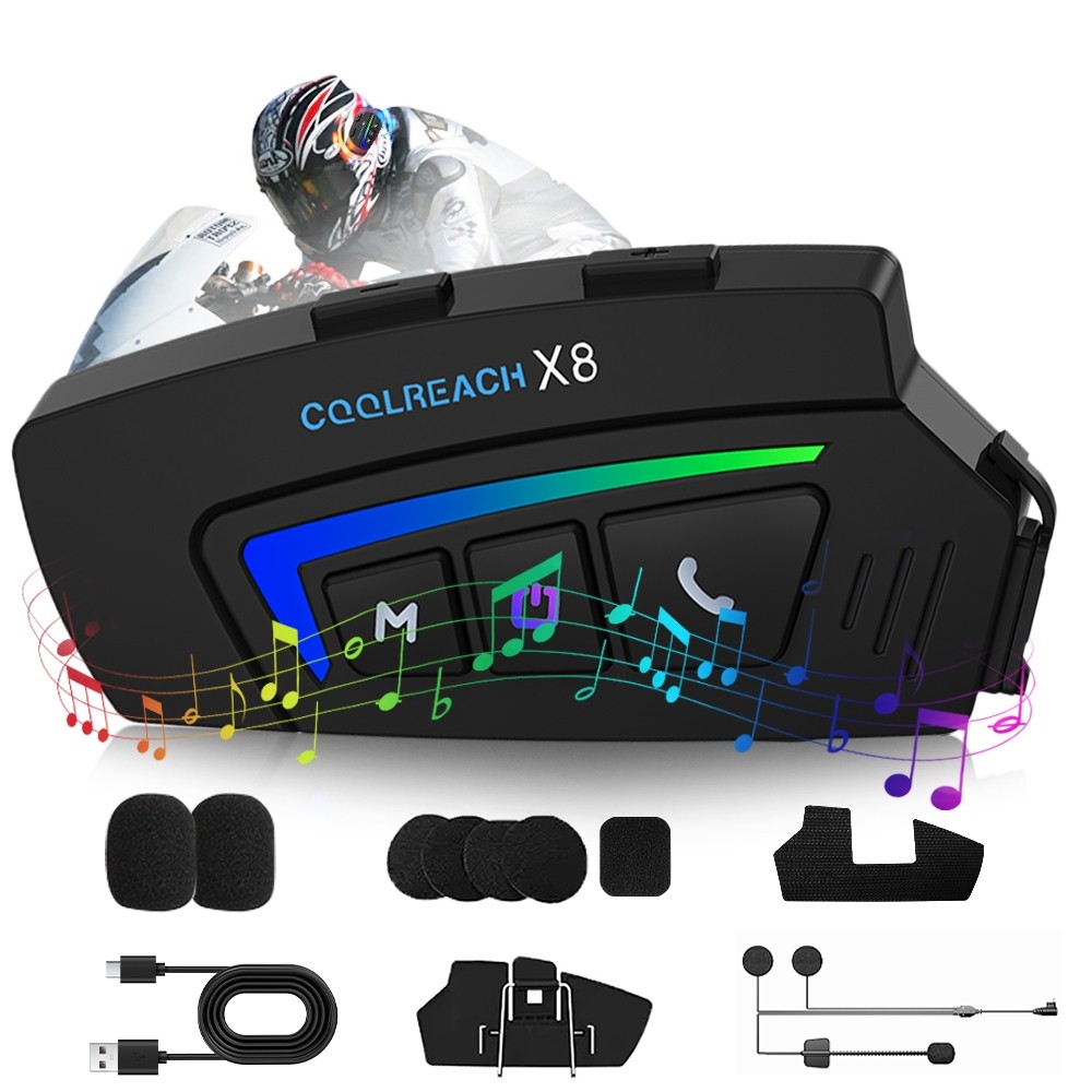 JZAQ X8 Helm Headset Bluetooth Motor / Helm Headset Bluetooth / Headset Bluetooth Full Bass / Headse