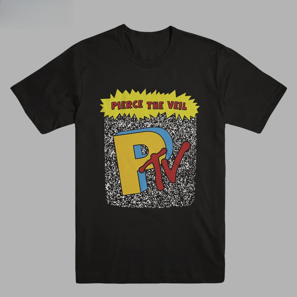 PIERCE THE VEIL - PTV LOGO | T-SHIRT |  BAND MERCH