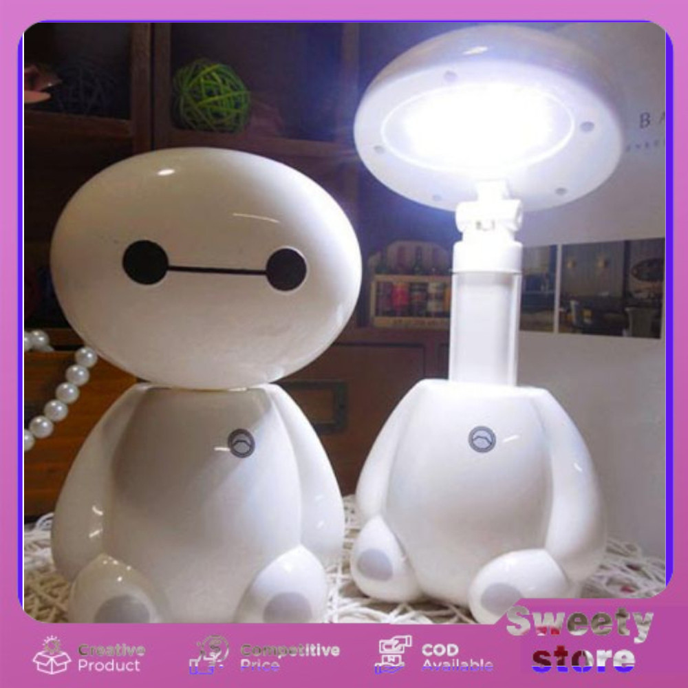 Lampu Meja Belajar Tidur LED  TaffLED Lampu Meja Belajar Model Kartun White Lampu