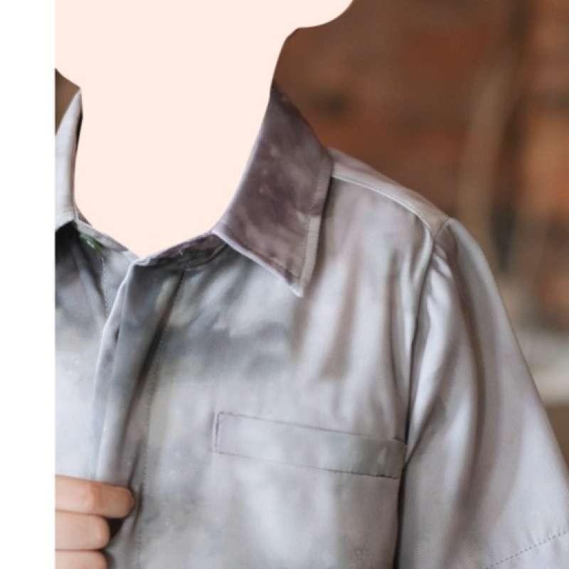 Atelier Angelina Samawa Koko Kids Tangan Panjang Gradient Flow - Mossy Falls