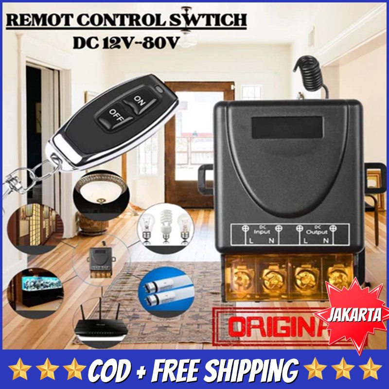 Relay Switch AC 220 DC 12V 1CH Remote Control Saklar ON /OFF