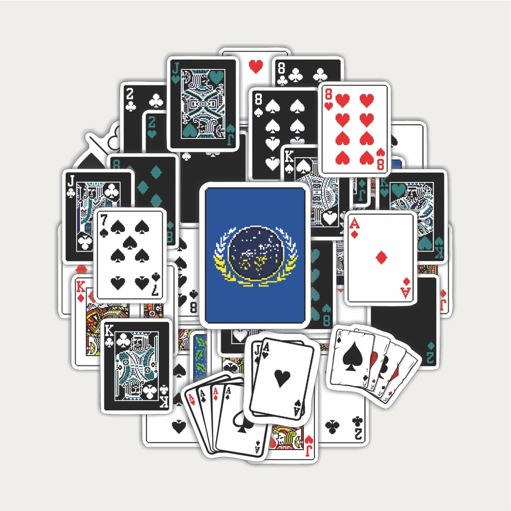 

Sticker Pack Stiker Kartu Poker V4 | Sticker TUMBLR | Stiker LAPTOP KOPER HELM