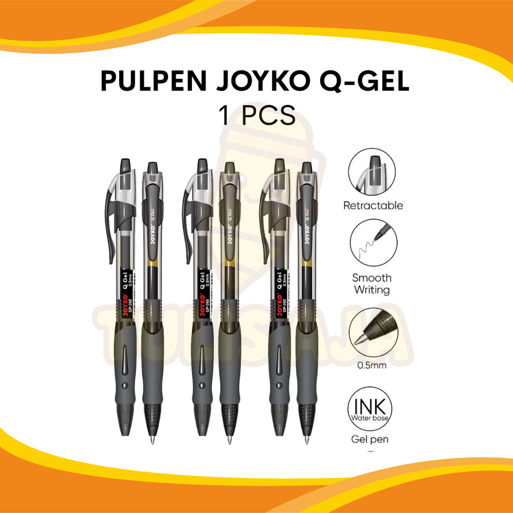 

PULPEN JOYKO CETEK Q-GEL GP-265 0.5MM TINTA HITAM PER PCS