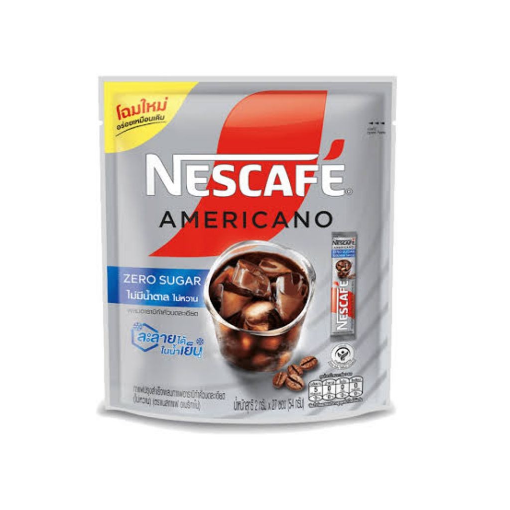 

SALE Nescafe Americano Zero Sugar. ready stok jkt 1 pak isi 27 Sachet. Original