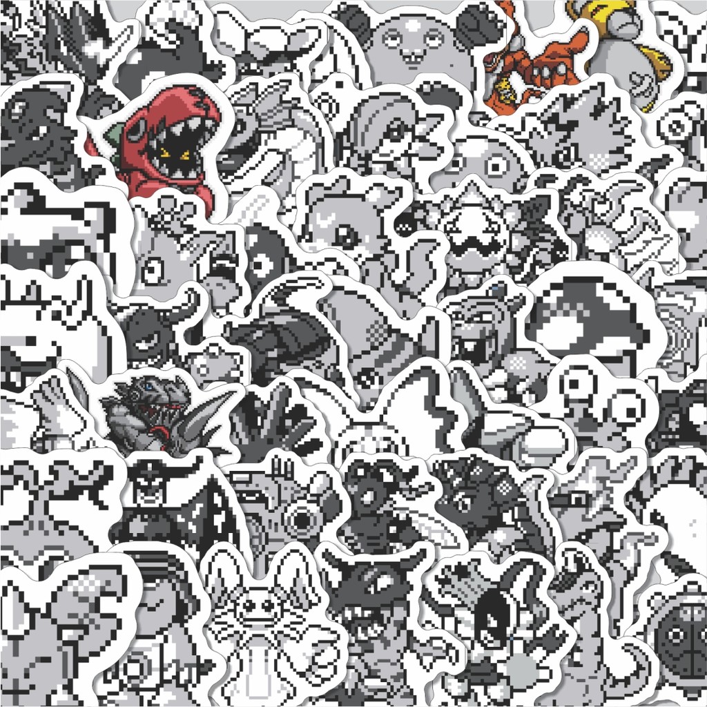 

Stiker Cutting Pack Stiker Pixel Digimon V71 Isi 100Pcs Series Aesthetic Lucu Keren Untuk Koper Bahan Vynil