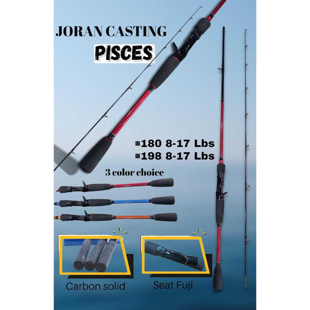 ZONA PEMANCING - Joran Casting Pisces 180/198 Cm- Carbon Solid
