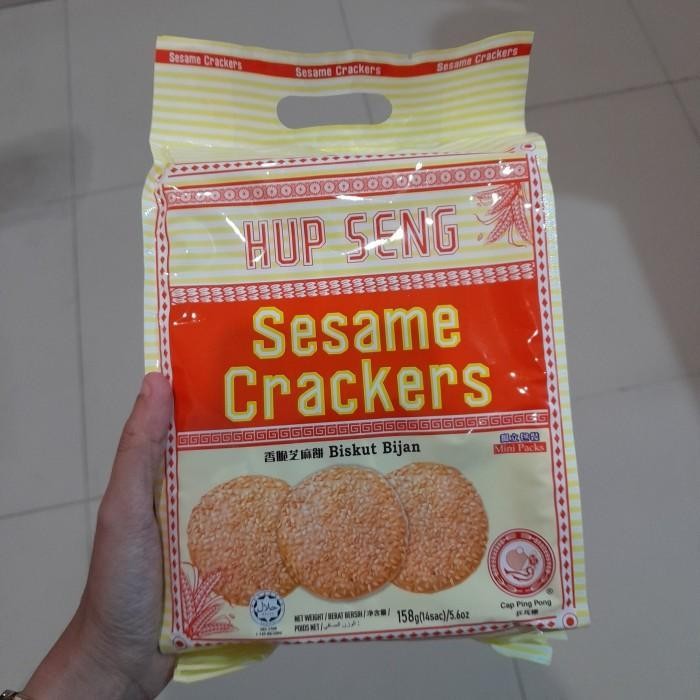 

Hup Seng Biskuit SESAME Crackers 158gr Kreker Biskuit Bijan