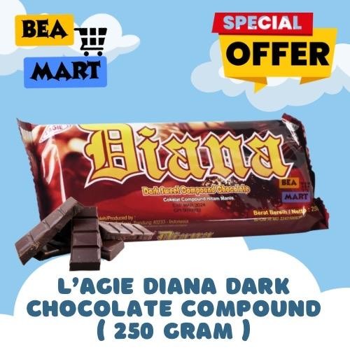 

DIANA Coklat Batang 250gr | Dark Sweet Chocolate Compound / Cokelat Blok Hitam Manis 250 gram gr