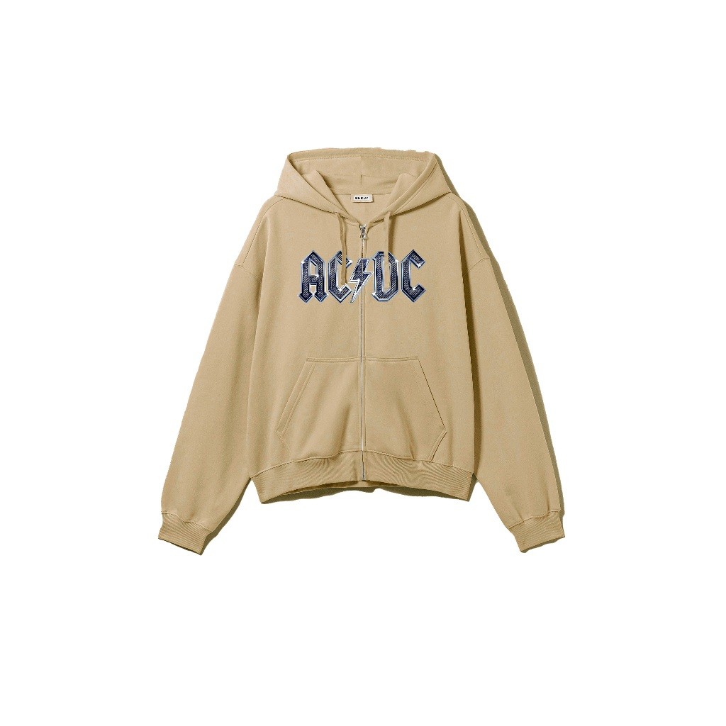 [𝗠𝗮𝗿𝗱𝗵𝗮𝘁𝗶𝗹𝗹𝗮𝗵] Zipper Boxy ACDC Oversize Cowo Cewe Bisa Pakai Lengan Balon - Hoodie Zipper Boxy ACDC