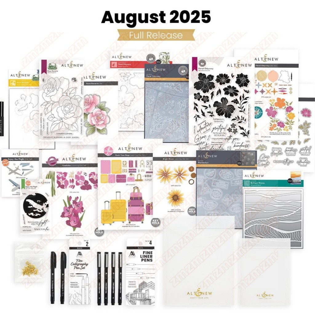 

August Rose Floral Metal Cutting Dies Clear Stamps Hot Foil Background Stencil For DIY Scrapbook Craft Decoration Greeting Card