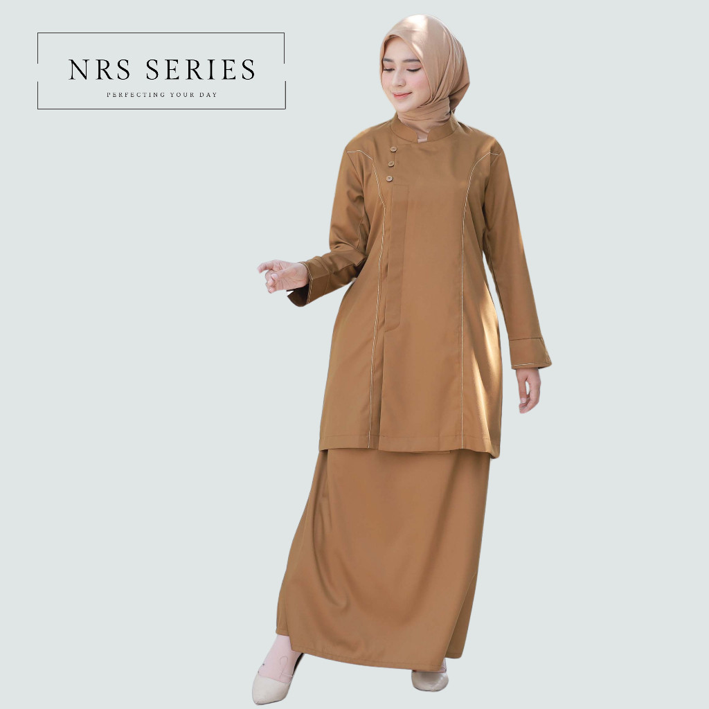 ERVINA.ID NRS Series - Baju Khaki Pns Wanita Tunik Seragam Setelan Dinas PDH