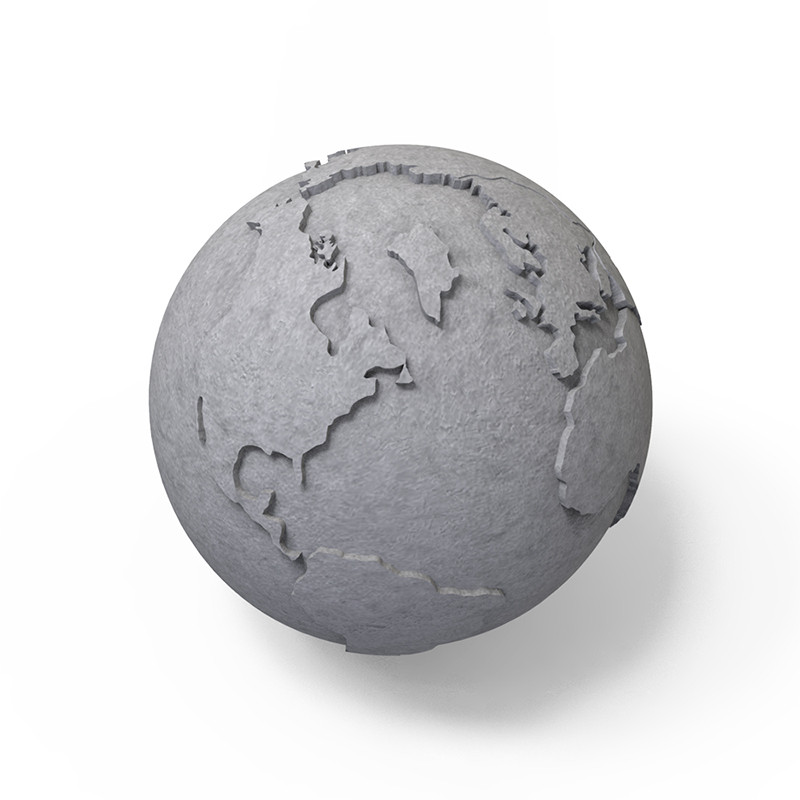 

Concrete Globe Silicone Mold Cement Handmade 3D Mould Desktop Decoration Tool