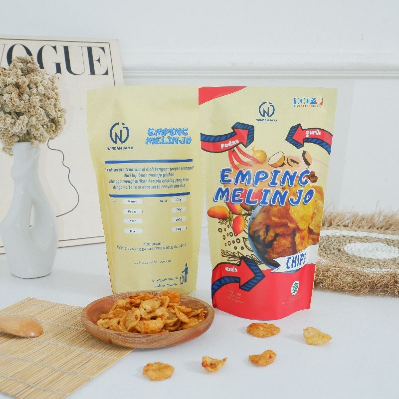 

Emping melinjo chips kletuk gepuk matang emping melinjo pajang manis & pedas manis 150gr