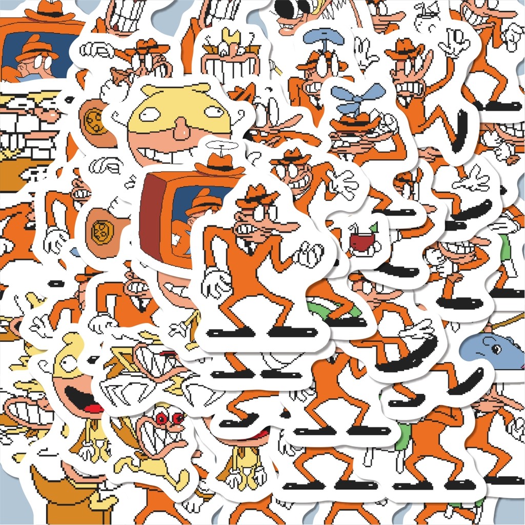 

100PCS Lucu Stiker Pizza Tower V30 Stiker Aesthetic Stiker Anti Air Stikers Berperekat Waterproof sticker decal buat Motor Helm Buku Journal Koper Casing HP Laptop Botol Minum Hadiah anak