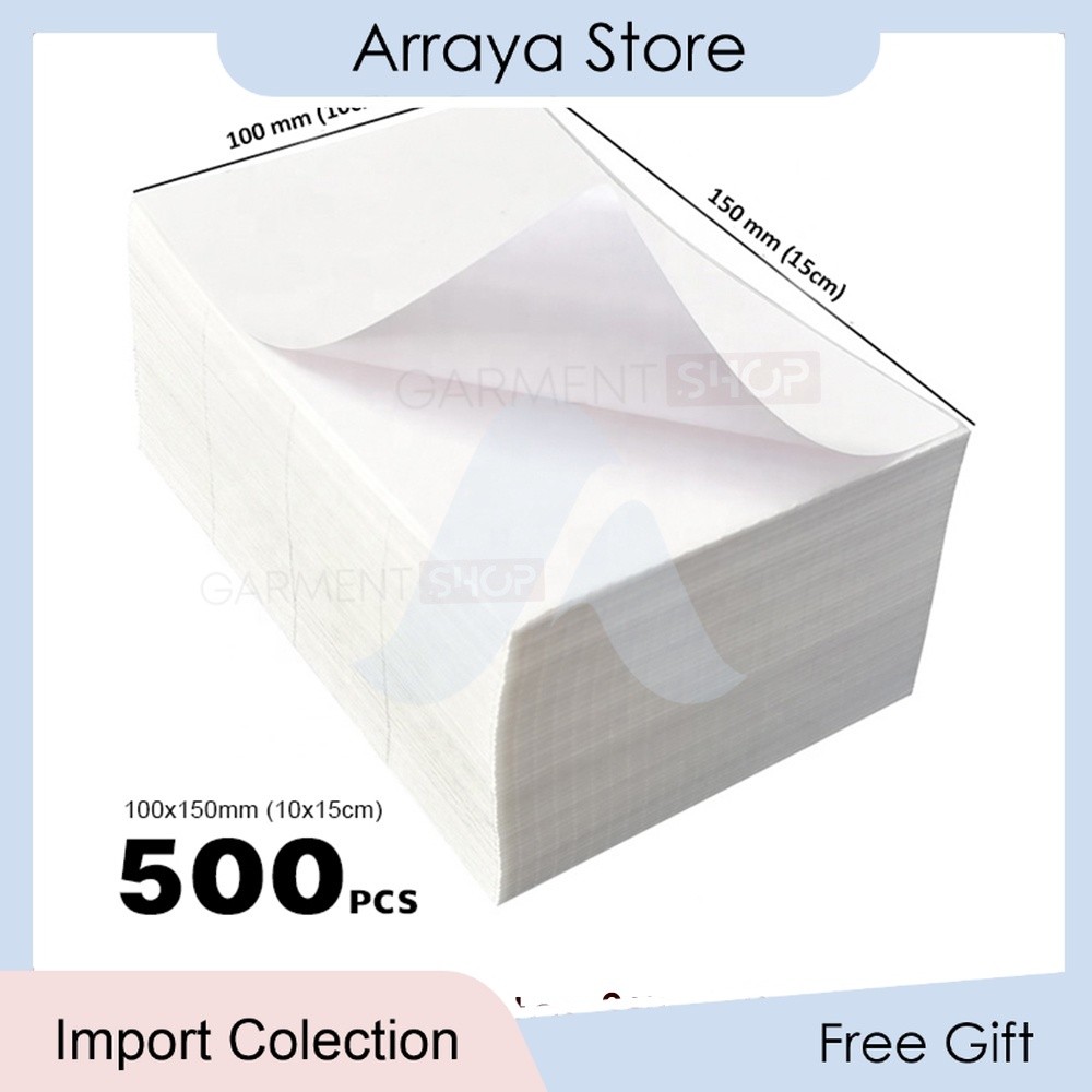 

Kertas Stiker Resi Pengiriman Barcode Label Thermal A6 Tanpa Tinta Murah 10x15cm 100 x 150 mm 【Arraya Shop】