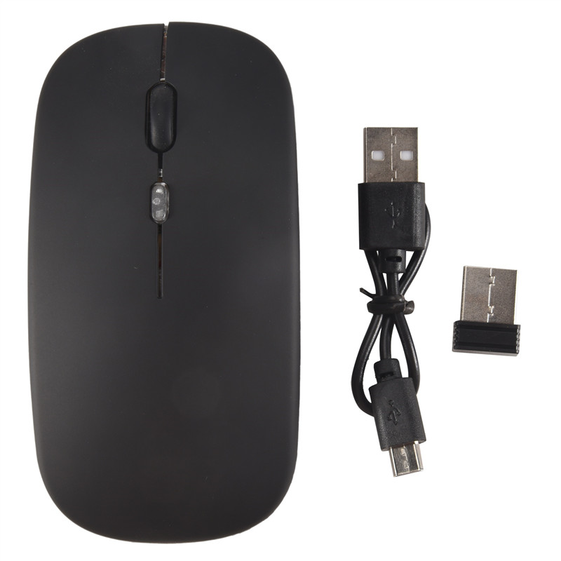 

GIGI Wireless Mouse Bluetooth 5.1 Rechargeable LED Silent Mouse USB Optical Ergonomic Gaming 2.4G Wireless Backlite