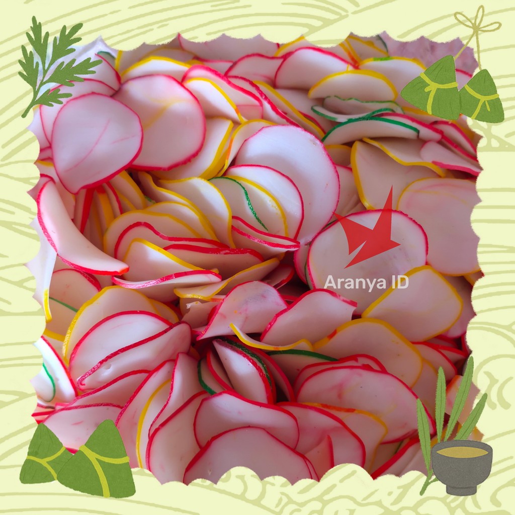 

Kerupuk Mentah Bawang Warna Warni Goreng Seblak Cap MP Matahari Pagi Gurih Mekar Enak Nikmat 4,8kg 1kg