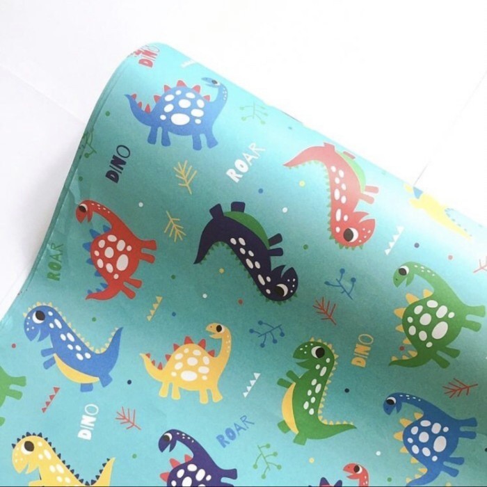 

Kertas Kado Jumbo Baby Dino Biru