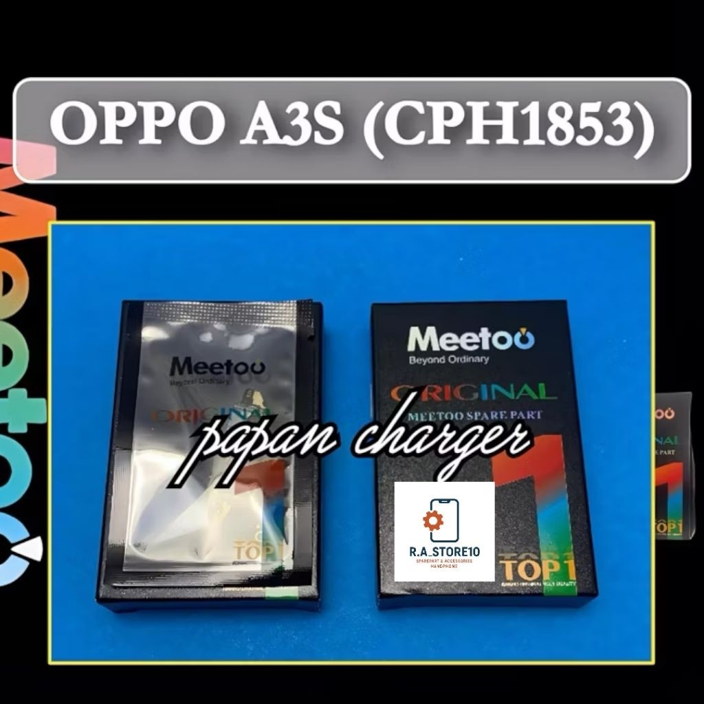 MEETOO Papan Charger IC OPPO A3S CPH1853 / REALME 2 / C1 + CON H/F + MIC Komponen Aisi - Flexi Flexi