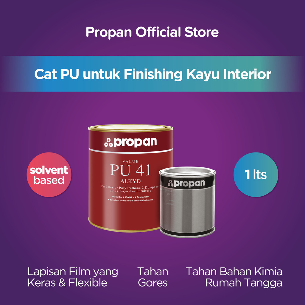 CAT KAYU PROPAN PUL-41 CLEAR 1LITERSET