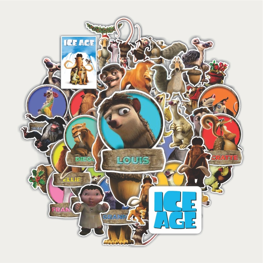 

Sticker Pack Stiker Kartun Ice Age | Sticker TUMBLR | Stiker LAPTOP KOPER HELM