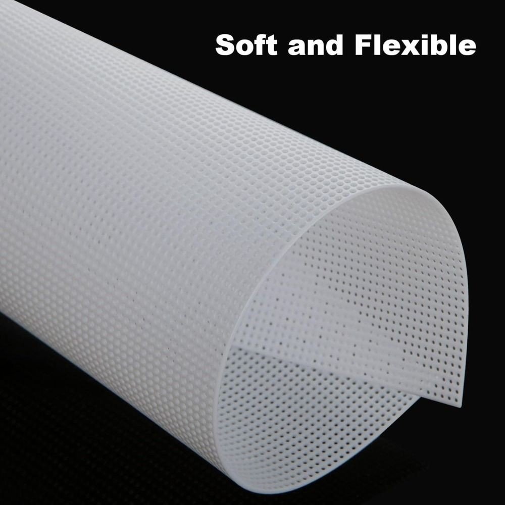 

28x21CM DIY Handmade Plastic Sheet Plastic Mesh Canvas Sheets Eye Mesh for Embroidery Acrylic Yarn Crafting Crochet Projects