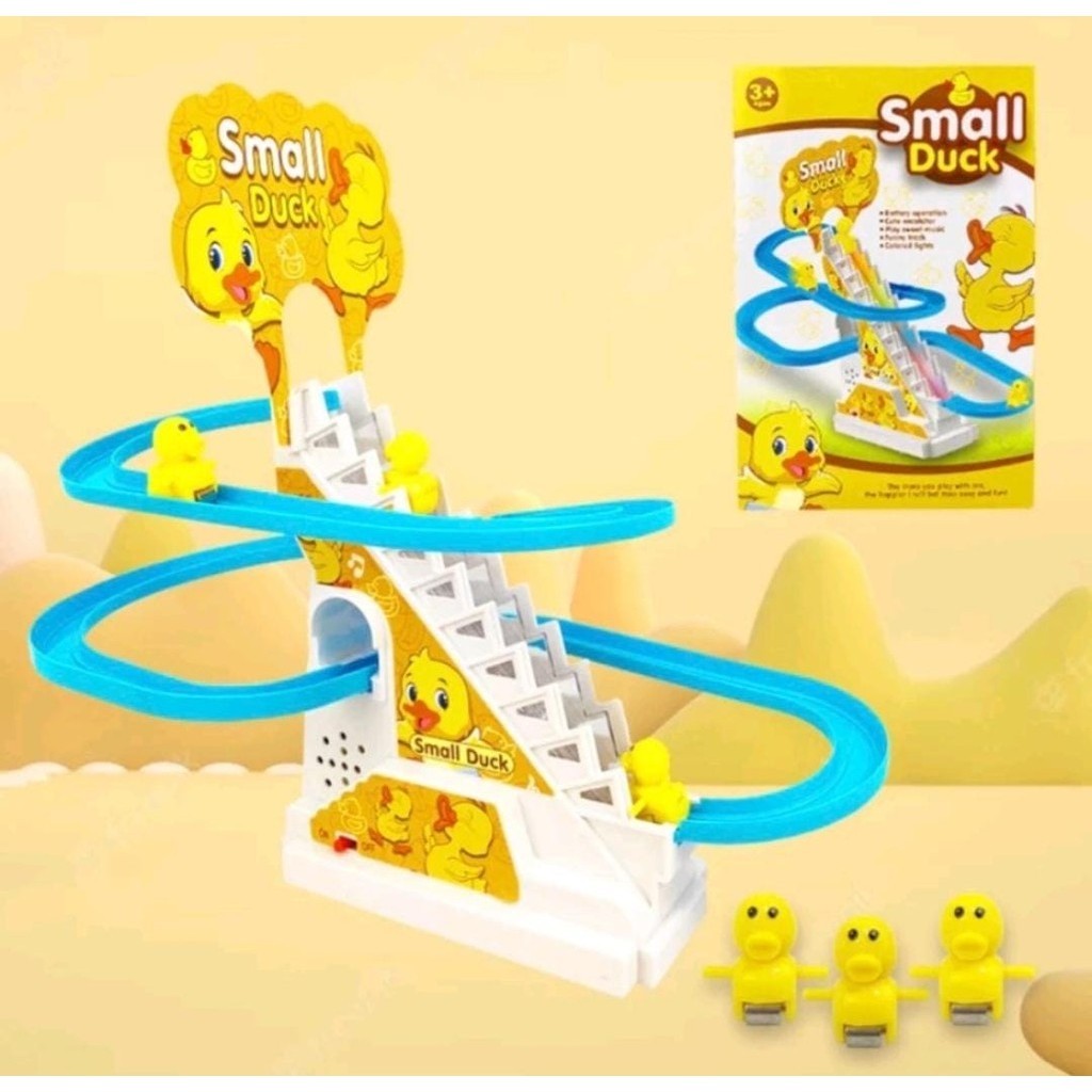 Mainan track bebek berjalan / Mainan anak tangga meluncur / Mainan bebek seluncur