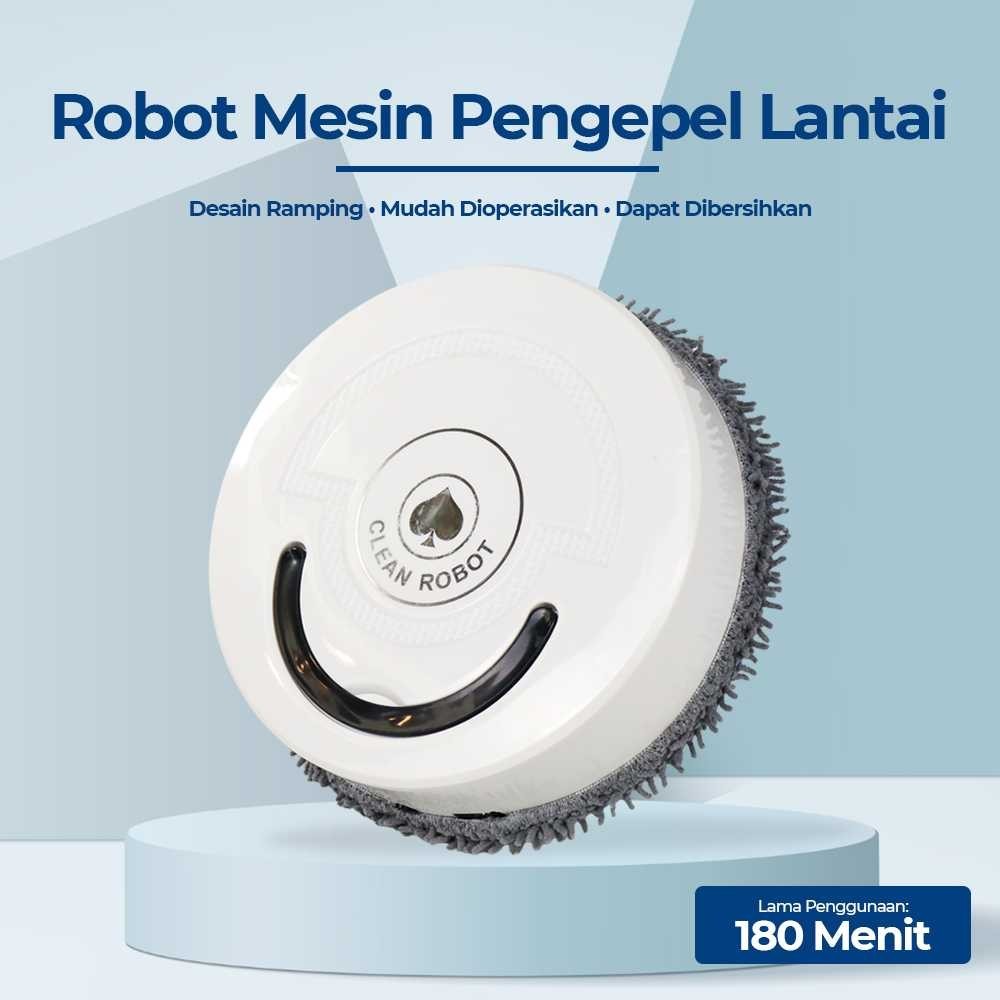 JM CLEAM Robot Pel Sapu Lantai Microfiber Intelligence Dust Mop - TDJ-08