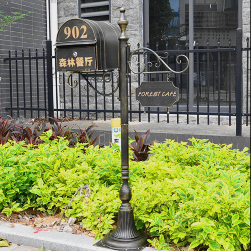 

Full Sets Black Addresses Of Distinction Mailbox And Mailbox Stand