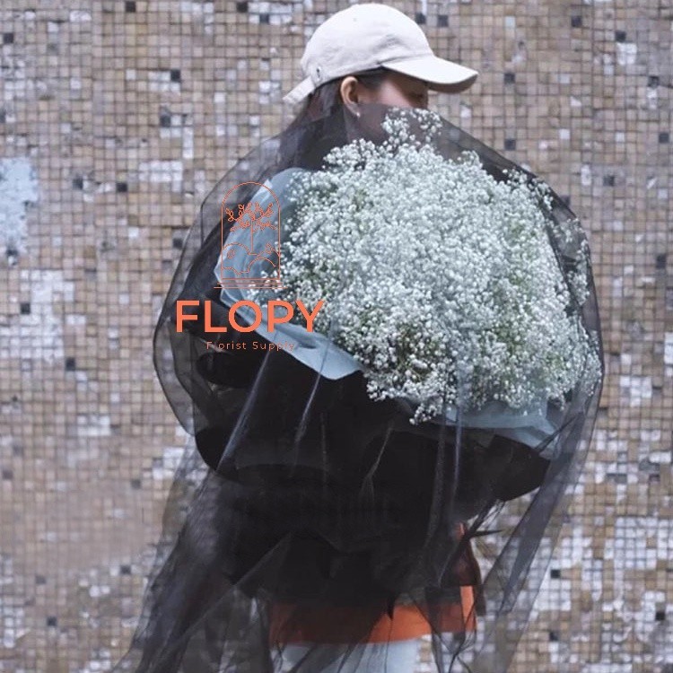 

[50 cm] KAIN Tile / Tule 160 cm / Tile Polos Halus