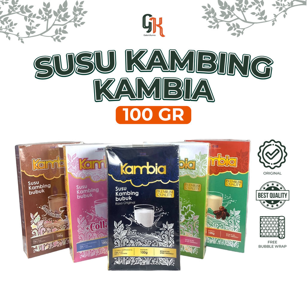 

SUSU KAMBING BUBUK KAMBIA 100gr BERBAGAI RASA PREMIUM QUALITY