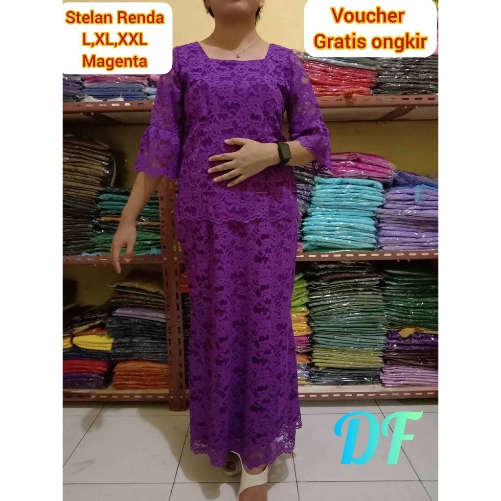 RW [COD] Stelan Kebaya Tunik Brukat Tile / KEBAYA TUNIK TILE TERLARIS HARGA PROMO BISA COD / Baju St