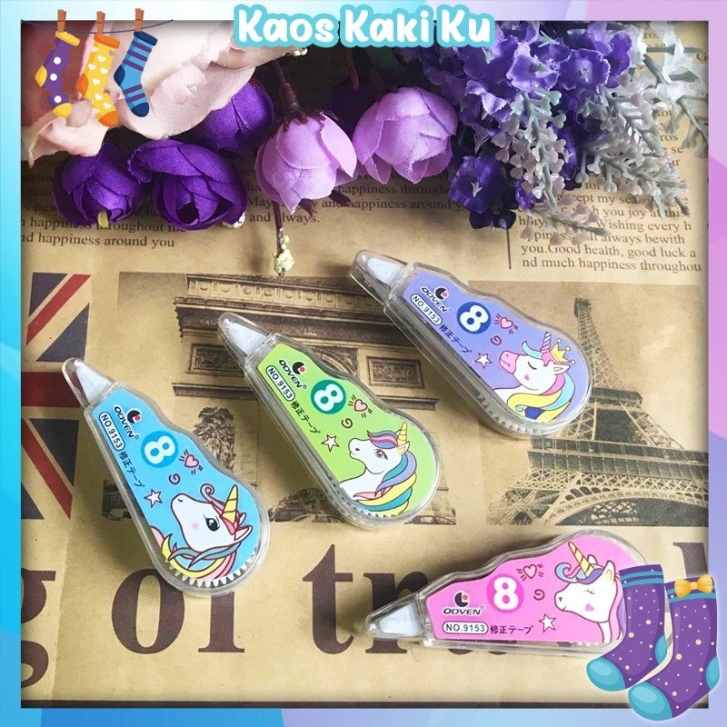 

Tipe X Pita Penghapus Pulpen Roll Correction Tape Tipex Set 4pcs 966