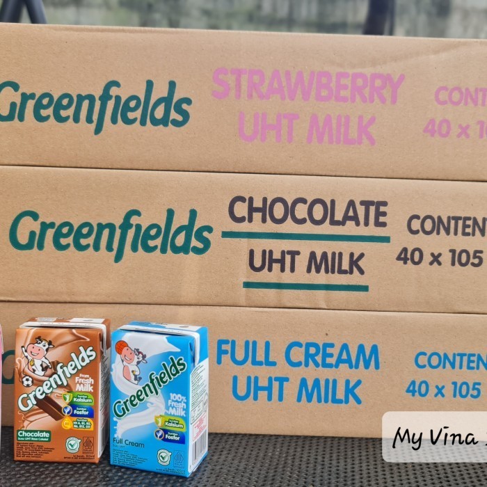 

MENYEHATKAN BIKIN NAGIHH Susu UHT Greenfields 125 ml KARTONAN isi 40 pcs - Full Cr 105ml