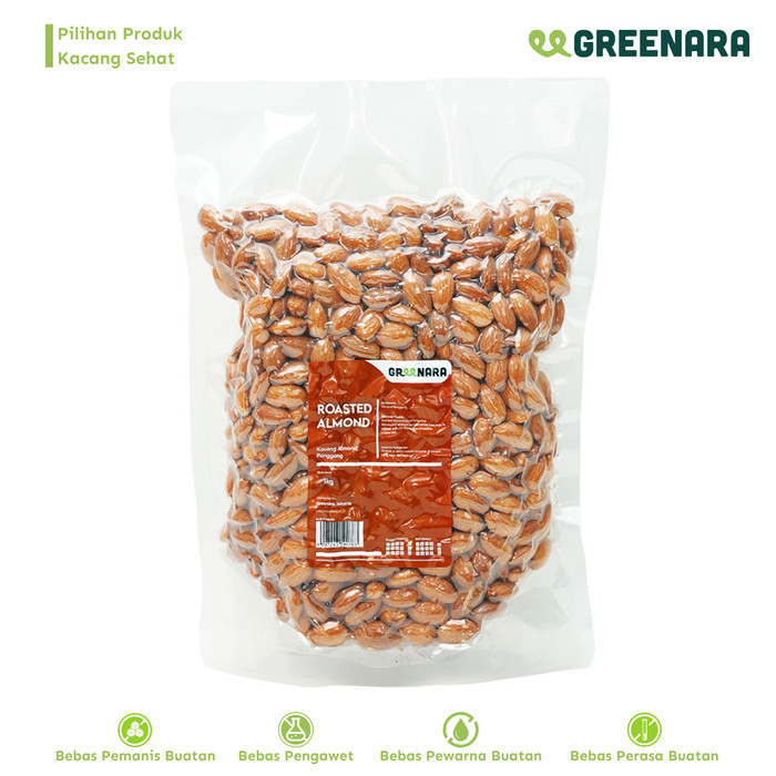 

kacang Almond Panggang 1kg / Roasted Almond