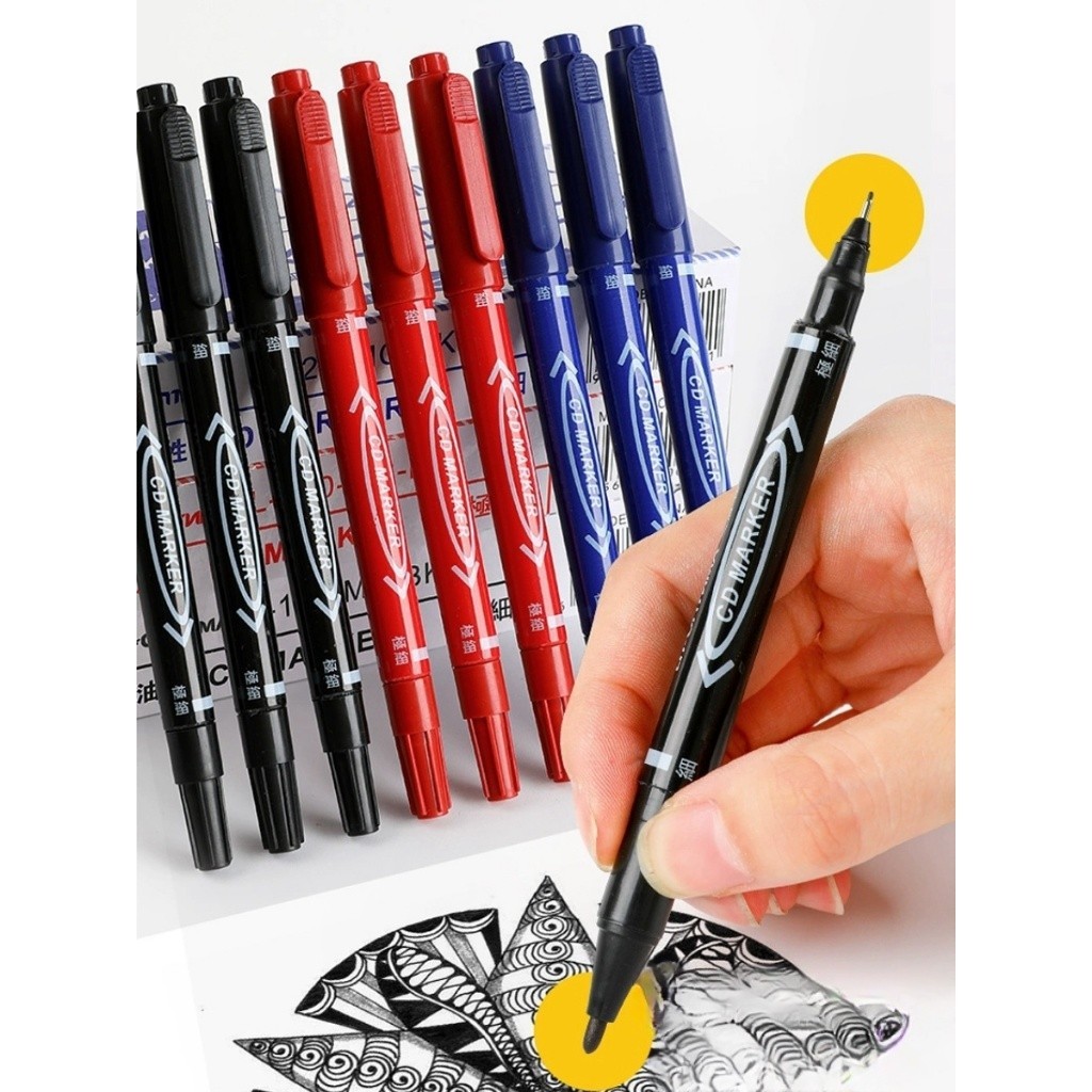 

Spidol permanen permanent marker- 2-tip 0.5mm/1.0mm