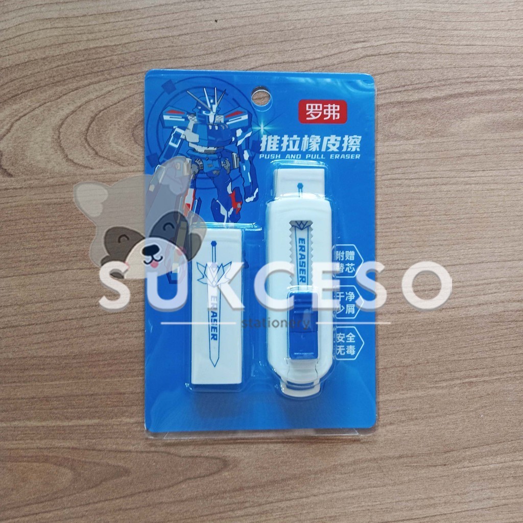 

Fancy Penghapus Mekanik with Refill B-439 Push And Pull Eraser Robot