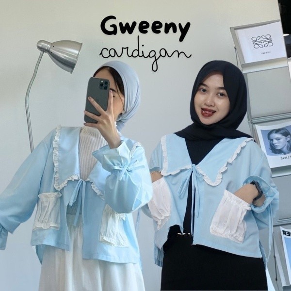 BHO - ZEC CARDIGAN KOREAN TOP RIMA / Gweny Cardy / Cardi Korean Terbaru / Atasan Wanita Lengan Panja