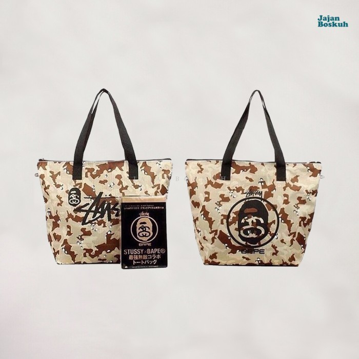 Mark Stussy X Bape Camouflage Tote Bag