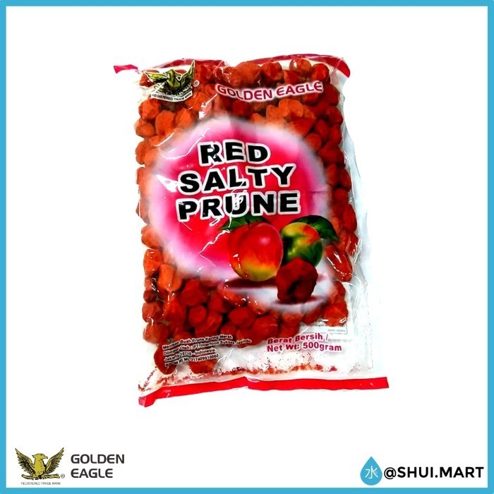 

JG Golden Eagle Red Salty Prune Asinan Buah Prune Kering Merah