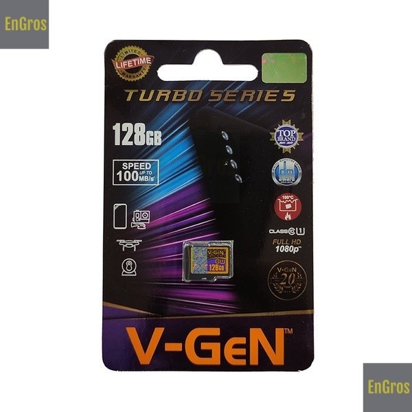 Turbo Series VGEN 128GB CLASS 10 Kartu Memori MicroSD V-GeN 128 GB Class10