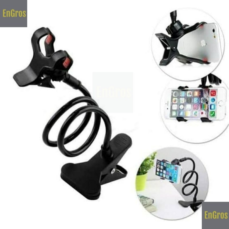 LAZYPOD Jepit Siku Meja Lazypod Stand Jepit Phone Holder Lazy Pod Jepit DiMeja Stand Jepat Clip On H